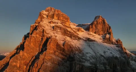 Sunrise on Pelmo Video stock 275505142