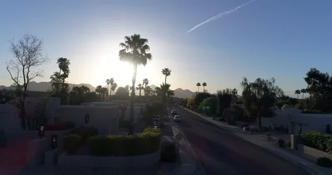 Sunrise Phoenix Scottsdale  AZ, USA Stock Footage