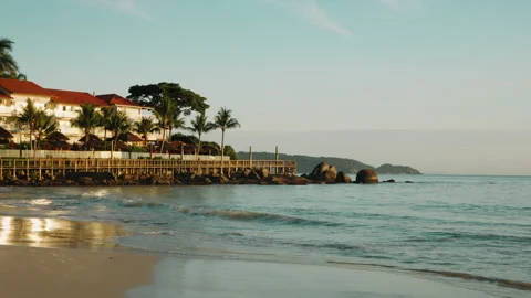 Sunrise on the pier Stock Footage 309724741