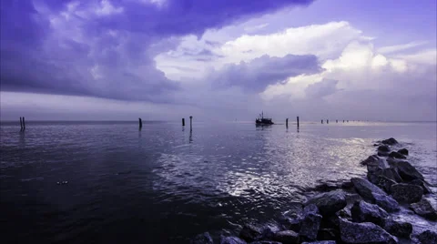 Sunrise From The Pier/Jetty Video stock 38848670