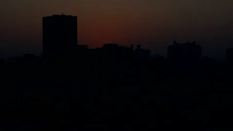 Sunrise point in Ghaziabad Stock Footage 252107548