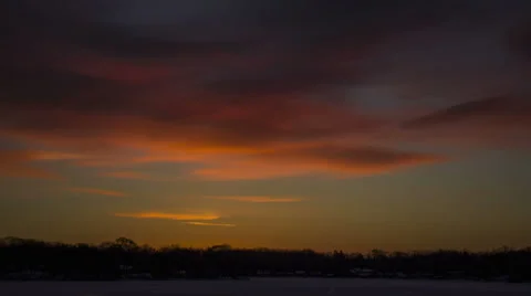 Sunrise at Powers Lake 131230 Stock Footage 33787153