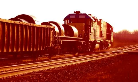 Sunrise on Railroading Stock Photos