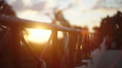 Sunrise Railway Slomo Stock Footage 196114577