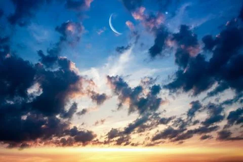 Sunrise on Ramadan Foto stock