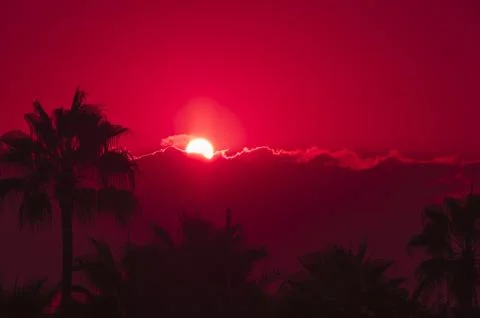 Sunrise red Stock Photos