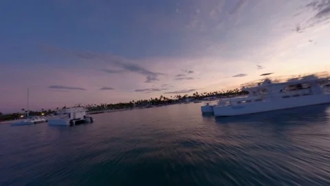 Sunrise reflections on the water with dramatic skies at Cabeza de Toro Stock Footage 300521363