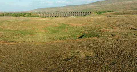 Sunrise at Ribblehead viaduct Stock Footage 312424878