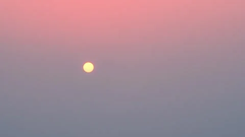 Sunrise Rising Sun Opening Sequence for Titles or Credits Timelapse Stock Footage 320713245