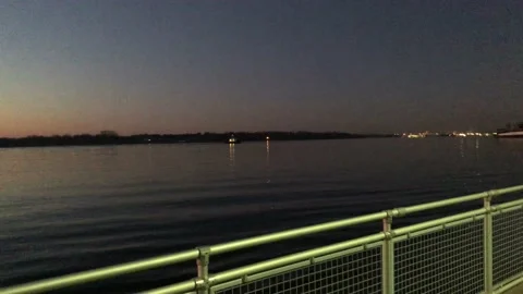 Sunrise by the river Stock Footage 224286444