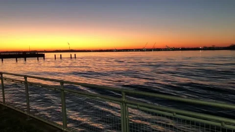 Sunrise by river Stock Footage 226642929