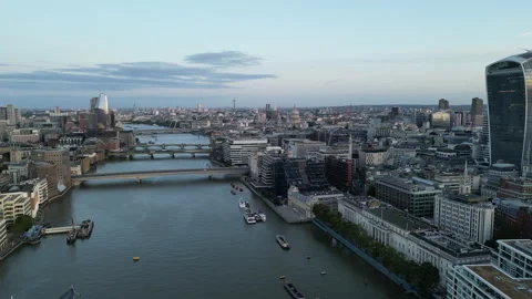 Sunrise on the River Thames Stock Footage 245432902