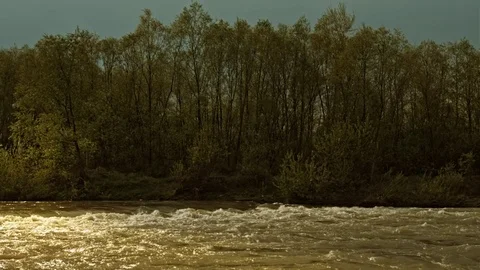 Sunrise river timelapse. Stock Footage 83224242