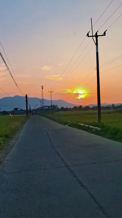 Sunrise Road Stock Footage 287821229