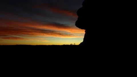 Sunrise in the Rocks Stock Footage 82711576