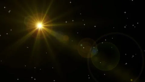 Sunrise rotating animation on black background. Stock Footage 311413198