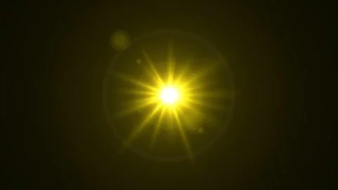 Sunrise rotating animation on black background. Stock Footage 311413209