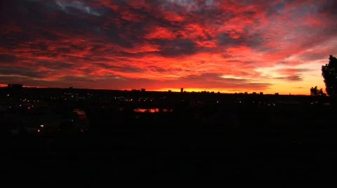 Sunrise at ruby hill colorado 動画素材 194088