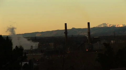 Sunrise at ruby hill-factory 動画素材 194074