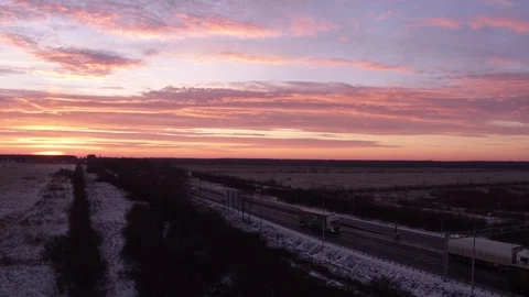 Sunrise - Saint Petersburg - clouds 스톡 동영상 123778744