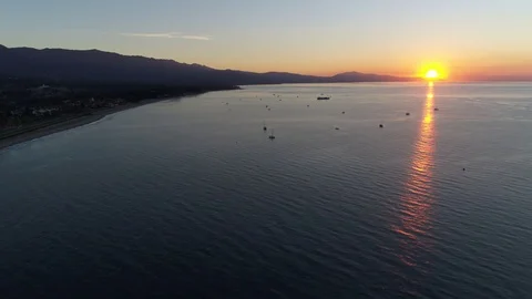 Sunrise Santa Barbara Stock Footage