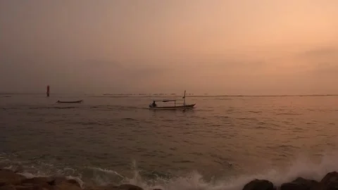Sunrise Sanur Beach, Bali Stock Footage 291892596