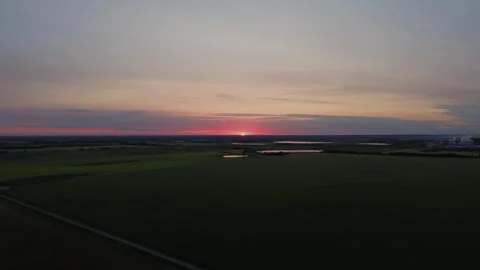 Sunrise in Saskatchewan Stock Footage 260577044