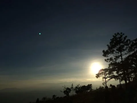 Sunrise scene Stock Photos