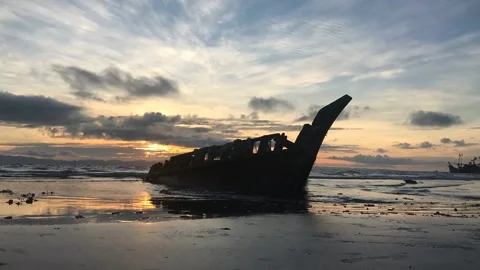 Sunrise at the sea beach Stock Footage 251729912