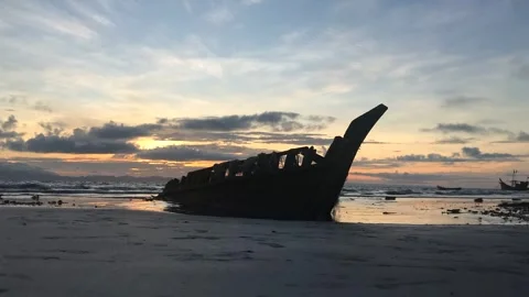 Sunrise at the sea beach Stock Footage 251730017