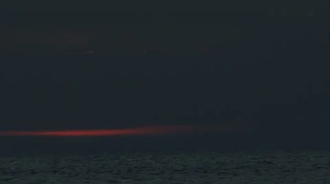 Sunrise on the sea Stockbeeldmateriaal 7977174