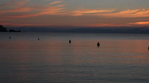 Sunrise on the sea Video stock 31111928