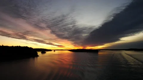 Sunrise in the sea Video stock 60579370