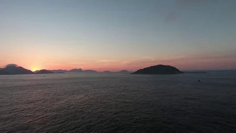 Sunrise on the sea Stock Footage 81138037