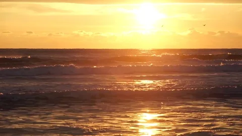 Sunrise at the sea Видео 82647259