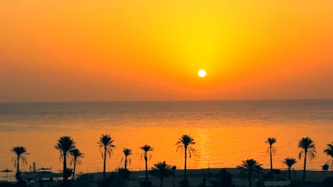 Sunrise on the sea Stock Footage 132965422