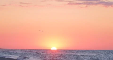 Sunrise in the sea Stock Footage 138601966