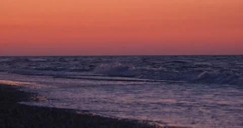 Sunrise in the sea Stock Footage 138601993