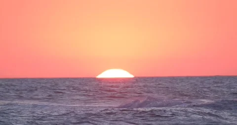 Sunrise in the sea Stock Footage 138602569