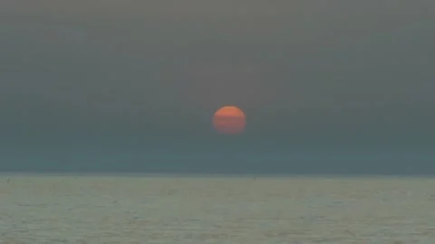Sunrise on the sea Stock Footage 156443745