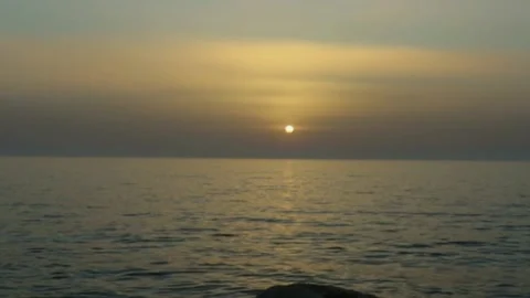 Sunrise on the sea Stock Footage 156444465