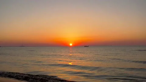 Sunrise at the sea Stock Footage