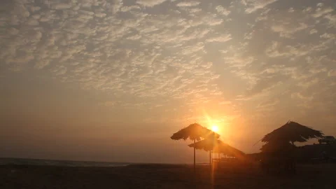 Sunrise from the sea Stock Footage 233284795