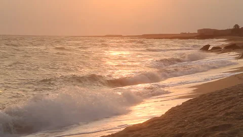 Sunrise from the sea Stock Footage 233285386