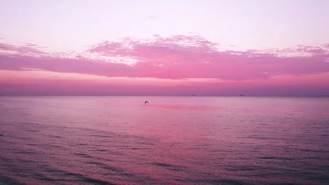 Sunrise on the sea Stock Footage 255105129