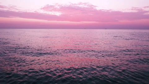 Sunrise on the sea Stock Footage 255132037