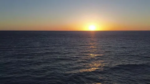 Sunrise at sea Stock Footage 274107157