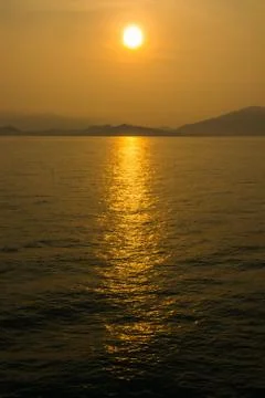 Sunrise on sea Stock Photos