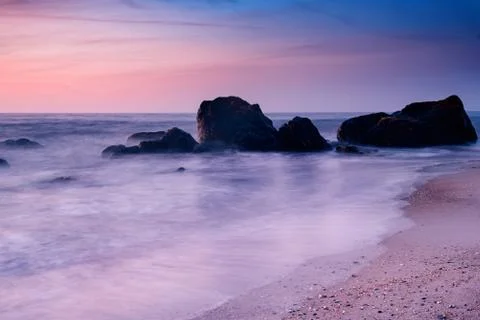 Sunrise at the sea Stock-Fotos