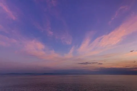 Sunrise at sea Stock Photos